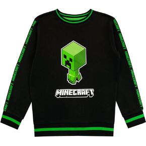 سويت شيرت للأولاد مطبوع عليه Minecraft Creeper