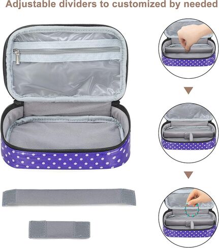 Teamoy Travel Jewelry Case,Small Jewelry Storage Organizer Bag for Womens Necklace, Earrings, Rings and Accessories in Kuwait