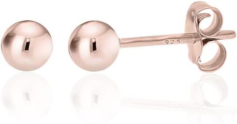 KEZEF Sterling Silver Ball Stud Earrings for Women - Hypoallergenic Lightweight Stud Earrings for Women | 2mm-16mm Ball Earrings in 14K Gold, Rose Gold or 925 Sterling Silver in Saudi Arabia