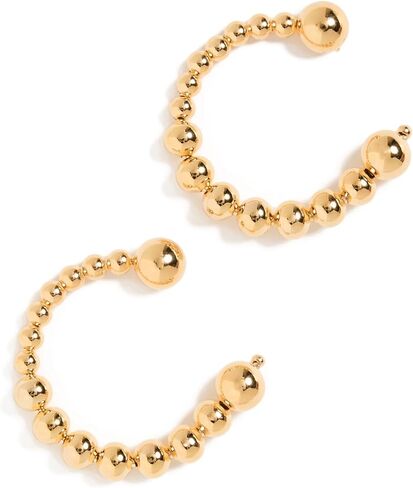 By Adina Eden Women's Solid Beaded Ball Loop Stud Earrings in Kuwait