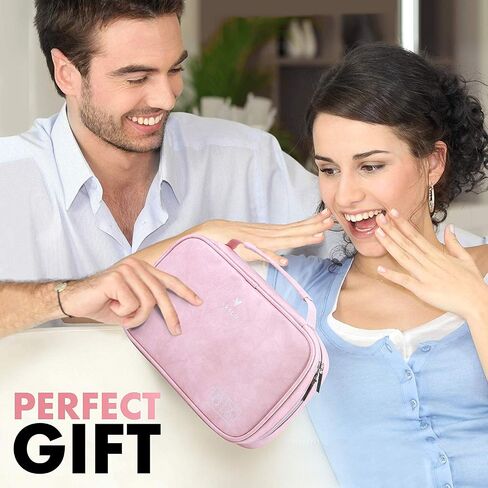 VASCO Travel Jewelry Organizer Roll - Portable Travel Jewelry Case - Compact Jewelry Bag - Jewelry Roll for Necklaces, Earrings, Rings and More - Easy to Carry Jewelry Box for Women in Saudi Arabia