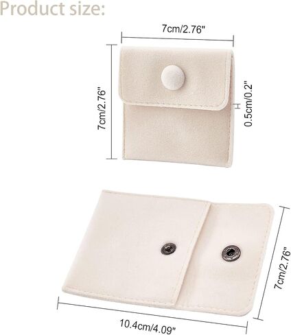 Longzhuo Velvet Jewelry Storage Bags,Jewelry Pouch Bags Velvet Jewelry Storage Bags,Microfiber Jewelry Pouch for Traveling Rings, Bracelets, Necklaces, Earrings,Watch,Coins 2.76x2.76 Inch in Saudi Arabia