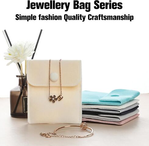 Longzhuo Velvet Jewelry Storage Bags,Jewelry Pouch Bags Velvet Jewelry Storage Bags,Microfiber Jewelry Pouch for Traveling Rings, Bracelets, Necklaces, Earrings,Watch,Coins 2.76x2.76 Inch in Saudi Arabia