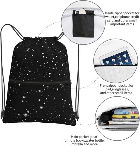 Gocerktr الرباط حقيبة الظهر حقيبة الصالة الرياضية المقاومة للماء للرجال النساء in Kuwait