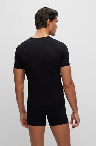 BOSS Hugo mens T-shirt Rn 2p Co/El 10194356 01 Boxer Briefs, Black, Large US in Saudi Arabia