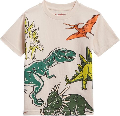 Construction Dinosaur Video Game Space Astronaut Monster Truck T-Shirt & Mesh Shorts Outfit Toddler to Little Kid in Kuwait