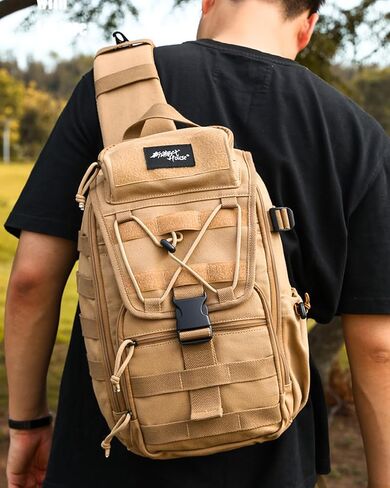 XINCADA Mens Sling Bag Chest Shoulder Bags Canvas Crossbody Backpack Messenger Bag in Saudi Arabia