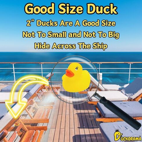 Cruise Rubber Ducks for Hiding with Tags 61 pc Bundle with Convenient Beach Bag for Carrying All Major Cruise Lines, Includes 20 Rubber Ducks, 20 Duck Tags, 20 Rubber Bands and 1 Drawstring Backpack in Saudi Arabia