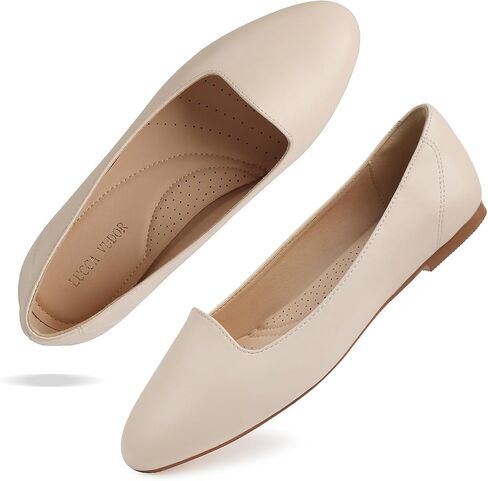 Women's Round Toe Flats Comfortable Suede Slip-on Casual Ballet Shoes Women's Dress Flats in Saudi Arabia