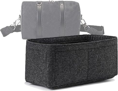 Lckaey Wallet Organizer Inserts for city keepall nano 25 inner bag xs lining storage inner bag insert3077Black grey-S in Saudi Arabia