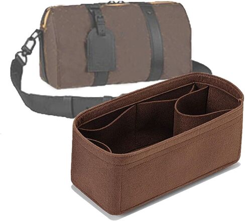 Lckaey Wallet Organizer Inserts for city keepall nano 25 inner bag xs lining storage inner bag insert3077Black grey-S in Saudi Arabia