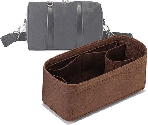 Lckaey Wallet Organizer Inserts for city keepall nano 25 inner bag xs lining storage inner bag insert3077Black grey-S in Saudi Arabia