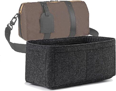 Lckaey Wallet Organizer Inserts for city keepall nano 25 inner bag xs lining storage inner bag insert3077Black grey-S in Saudi Arabia