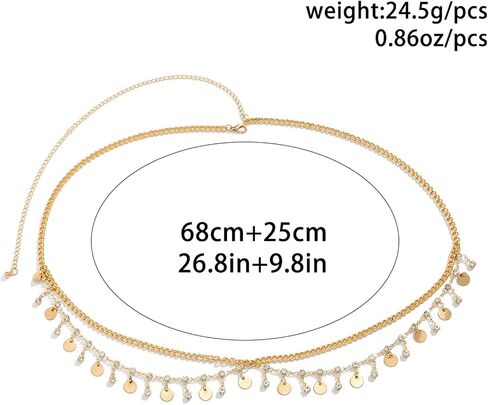 Metal Waist Chain Body Jewelry for Women Adjustable Love Heart Pendant Belt Chain Summer Body Chain Beach Belly Chains Waist Jewelry for Women Girls in Saudi Arabia
