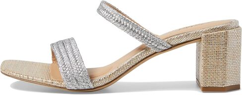 Jewel Badgley Mischka Heat Textured Block Heel Mule in Saudi Arabia