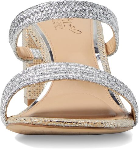 Jewel Badgley Mischka Heat Textured Block Heel Mule in Saudi Arabia