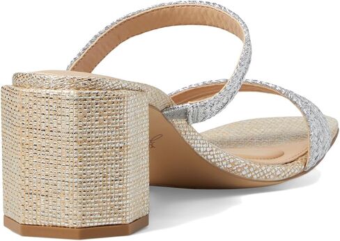 Jewel Badgley Mischka Heat Textured Block Heel Mule in Saudi Arabia