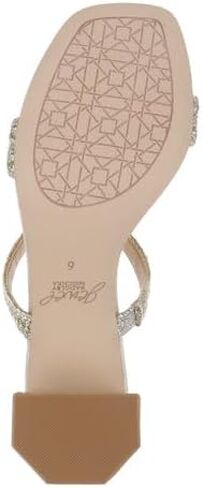 Jewel Badgley Mischka Heat Textured Block Heel Mule in Saudi Arabia