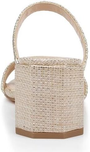 Jewel Badgley Mischka Heat Textured Block Heel Mule in Saudi Arabia