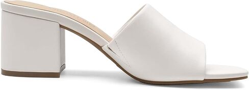 DREAM PAIRS Women's Square Open Toe Heels Sandals Low Block Chunky Heeled Sandals Slide Sandals Slip on Comfortable Casual Pumps Shoes in Saudi Arabia