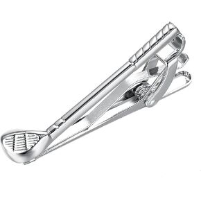 Yoursfs Novelty Tie Clips for Men Golf Club Tie Clip Bar Unique Copper Silver Black Tie Pins Fashion Jewelry