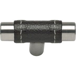 Atlas Homewares Bar Knob Finish: White/Stainless Steel