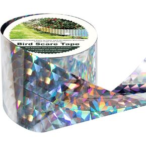 Bird Reflective Tape, 200 Feet x 2 Inches Dual-Sided Bird Reflective Tape Outdoor for Garden, Farm, Orchard or Courtyard