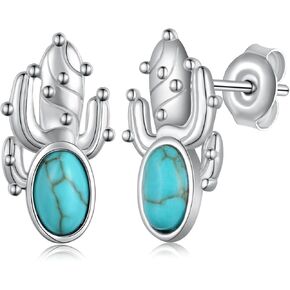 Cowboy Boot Earrings 925 Sterling Silver Western Cowgirl Boot Dangle Drop Earrings Western Jewelry Gifts for Women Girls