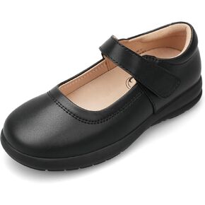 Stelle Girls School Shoes Black Mary Jane Flats Uniform Dress Shoes for Little/Big Kids