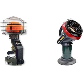 Mr. Heater 45,000 BTU Tank Top 540° Propane Heater Bundle with 3,800 BTU Little Buddy Indoor Safe Propane Heater
