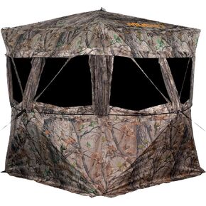 Muddy Hunting Outdoors Water Resistant Black Backed 3-Person Easy Set Up VS360 Ground Blind - Epic Camo