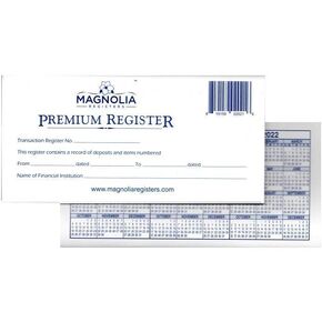 6 Pack Premium 48 Page Transaction Registers - 22/23/24 Calendars - Thicker Paper, More Pages - for Personal Checkbook