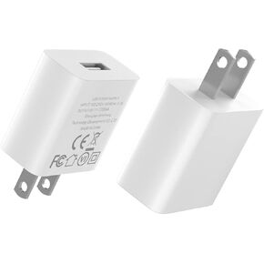 USB Plug Power Adapter fit for WyzeCam, Wyze Cam Pan, Kasa Cam, Dropcam, Nest Cam, Furbo Dog, Arlo Ultra,YI Dome Wireless IP Security Camera USB Wall Charger(3 Pack)