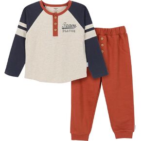 Gerber boys Toddler Boys' 2-piece Top and Joggers Set