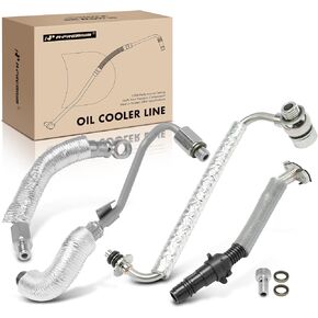 A-Premium 4Pcs Turbo Oil Return Drain & Oil Feed Line Kit Compatible with Buick, Chevrolet Vehicles - 1.4L - Cruze 2011-2015, Sonic 2012-2020, Encore, Trax 2013-2018 - Replaces 55587854