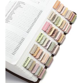 OHOME Bible Tabs - Bible Study Supplies - Boho Theme Laminated Bible Tabs for Women and Men Study Bible | Prayer Bible Tabs for Bible Study Guide,Large Print Bible,Valentines Day Gifts