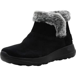 Skechers Women's On-The-go Joy-Bundle Up Chukka Boot Black/Silver 9