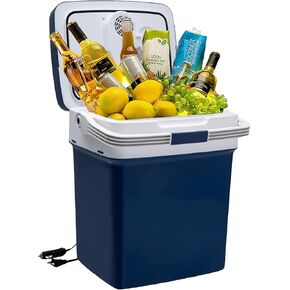 Electric Cooler 31QT/29L,12 Volt Refrigerator for Car Portable Thermoelectric Fridge, Mini Car Fridge Car Cooler Plug in, Electric Coolers for Vehicles AC/DC,Travel, Camping,Truck