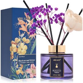 Flower Reed Diffuser Set, Freesia/Passion Fruit/Orange/Scented Oil Reed Diffusers for Bedroom Living Room Office,Home Fragrance Diffuser Gift Set for All Occasions 150 ml/5.07 oz