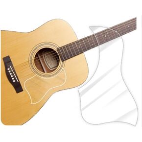 درع الشفاء Premium Acoustic Guitar Pickguard Pick Guard، شفاف لامع، نوع الطراز، حديث