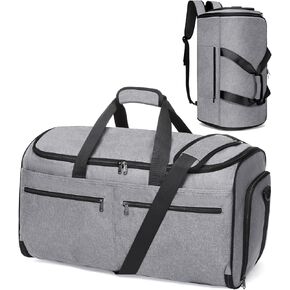 Bukere Garment Bags for Travel, Convertible Carry on Duffel Bag for Men Women, Backpack Straps, Shoe Compartment, 3 in 1 Hanging Dress Suit Bags for Men Women