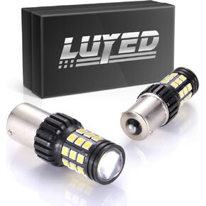 LUYED 2 قطعة 7443 3030 31-smd LED لمبات، زينون أبيض، 12 فولت - 24 فولت، يناسب 7440A 7440NA 7440 7440SV 7443NA 7441 7443 7443R WY21W W21/5W W21W، سهل التركيب in Kuwait