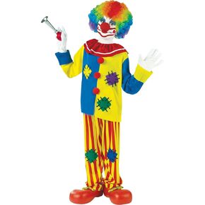 Fun World Big Top Clown Costume, Medium 8-10, Multicolor
