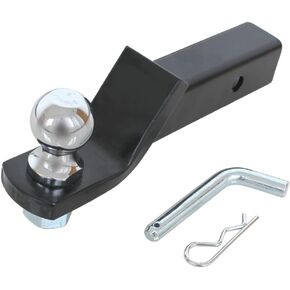 MaxxHaul 50547 Trailer Hitch Mount with 2 inch Ball and Pin - Fits 2 inch Receiver 2 inch Drop 7,500 lbs Capacity