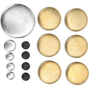Brass Freeze Plug,351 Windsor Freeze Plugs Engine Expansion Plugs Replacement, Brass Freeze Plug Kit Mpe 108Br Replacement,351 Windsor Freeze Plugs for Ford Small Block 255Ci 260Ci 289Ci 302Ci 351Ci