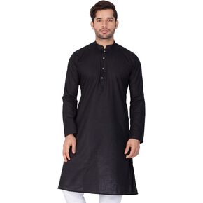 Elina fashion Men's Tunic Cotton Kurta Pajama Set Indian Traditional Wear
