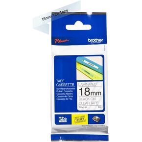 Brother Genuine P-Touch TZE-641 Tape, 3/4" (0.7") Wide Standard Laminated Tape, Black on Yellow, Laminated for Indoor or Outdoor Use, Water-Resistant, 0.7" x 26.2' (18mm x 8M), Single-Pack, TZE641