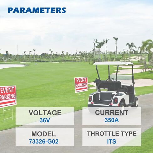 USTAR 73326-G02 36V 350A وحدة تحكم محرك عربة الجولف المتوافقة مع 2000-2009 EZGO TXT PDS Shunt Controller يستبدل # 73326G02 73326G04 73326G05 73326G06 73326G07 73326G08 in Kuwait