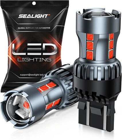 SEALIGHT 7443 7440 LED Bulb White Reverse Light, 7441 7444 T20 W21W LED Light Bulb with Projector Replacement for Backup Light,Tail Light,Brake Parking, Pack of 2 in Saudi Arabia