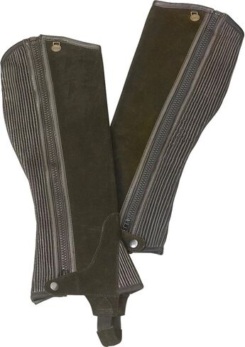 Ovation Child's Ribbed Suede Black Half Chap in Saudi Arabia